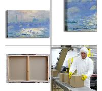 Monet ponte di Waterloo design quadro stampa tela dipinto telaio arredo casa