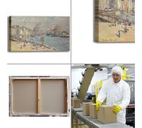 Monet porto di Le Havre design quadro stampa tela dipinto telaio arredo casa