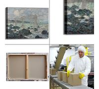 Monet reti da pesca design quadro stampa tela dipinto telaio arredo casa