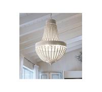 IDEAL LUX Lampadario a sospensione Monet SP6 Mod. 162751 6 luci Legno Bianco E14
