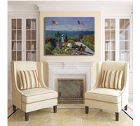 Monet terrazza sul mare design quadro stampa tela dipinto telaio arredo casa