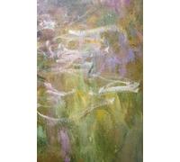 Monet Water Lilies Notebook - 5.25x8-inch Lined PaperbackJournal, 200 Pages - Impressionist Painting Cover Design