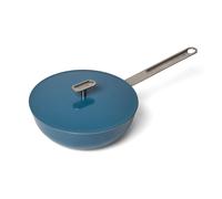 MONETA 151 WOK ANTIADERENTE 24 CM BLU + COPERCHIO