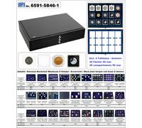 Moneta A Cassetta Square Capsule Nera Piano Safe 6591 5846 1 3 Cassetti 15x50mm