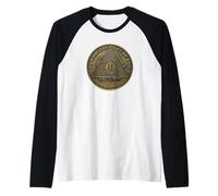 Moneta alcolica per Il Recupero della sobrietà da 1 Anno Maglia con Maniche Raglan