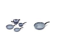 Moneta Aria Finegres Batteria 5 Pezzi, Alluminio, Grigio & Aria Finegres Wok (pa
