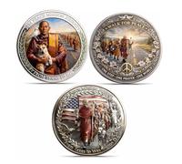 Moneta commemorativa 2026 Peace Mission Journey - Moneta commemorativa Walk for Peace Tribute Compassion Coin - Pellegrinaggio da 2300 miglia per la consapevolezza e l'unità, regalo da collezione per