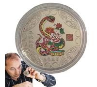Moneta Commemorativa Del Serpente 2025 - Moneta Di Del Nuovo Anno Cinese | Pezzo Da Collezione Unico, Celebrazione Del Serpente NelL'Oroscopo Cinese, Edizione Limitata Per I Feste