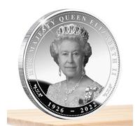 Moneta commemorativa della regina Elisabetta II della collezione commemorativa della regina Elisabetta II - Moneta commemorativa per catturare la storia della famiglia reale Moneta dal design di