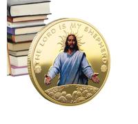 Moneta commemorativa di Gesù, Moneta di Gesù di Natale - Moneta da Collezione commemorativa da Collezione in Metallo | Artigianato Unico con Monete, Monete d'oro per Forniture da, Portatili
