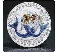 Moneta Commemorativa Dodici Costellazioni Pesci Moneta Fortunata Moneta Commemorativa Placcata in Argento Moneta Sfida Regalo Souvenir