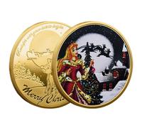 Moneta commemorativa Natale - Oggetto Da Collezione Decorativo Per Feste, Pezzo Di Natale Festa | Pezzo Di Natale In Edizione Limitata, Collezione Di Natale, Souvenir Di Natale, Moneta Souvenir, Se