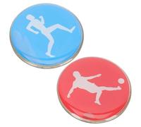 Moneta da arbitro - Moneta da arbitro di calcio, 3,5 cm, in metallo epossidico double-face, moneta ribaltabile per arbitro di calcio e sport