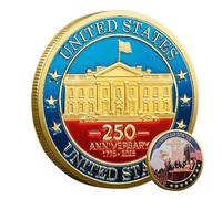 Moneta da collezione - 250th 1776-2026 Badge Collection | Giocattoli novità souvenir da collezione per la decorazione della casa uomini donne adulti bambini