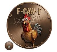 Moneta da Collezione,Collezionabili Monetari Con Texture Gallina Intagliata - Moneta Divertente Ricordo | per Appassionati di Collezioni Festa di Compleanno All'aperto Esposizione in Negozio Borsellin