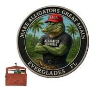 Moneta da collezione in Florida Everrglades - 2025 HOUM CHEACFFIC COIN | Regalo commemorativo per le monete souvenir per collezionisti, appassionati di storia e adulti