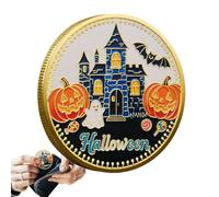 Moneta da Collezione,Moneta Challenge Gufo Halloween - Display Artistico Decorativo per Appassionati Fan Uomini Donne Compleanni Feste Party Tavolo Studio e Camera da Letto