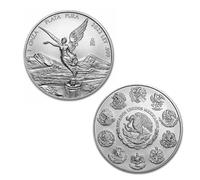 Moneta d'argento Libertà (Messico). 31,1 g. Anno in corso o precedente. Include capsula.