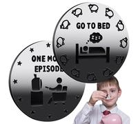 Moneta decisionale divertente | Camera per andare a dormire per genitori e figli | Pezzo di decisione divertente Pezzi nuovi per decidere il gioco, le ore extra o l'ora di Dorm