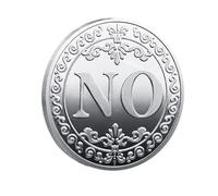 Moneta decisionale, moneta da soccorso in metallo, moneta da decisione sì-no, in metallo, moneta da decisione , moneta portafortuna, moneta da collezione, moneta elettorale, moneta souvenir