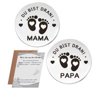 Moneta decisionale per papà e mamma, regalo per la nascita | Moneta decisionale, regalo per gravidanza, idea regalo per future mamme e futuri papà