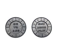 Moneta del Giocatore Placcata Argento o nera - Decision Coin "One More Play or Go to Bed?" - Idea Regalo per Videogiocatori, accessori gaming (Argento)
