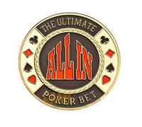 Moneta della guardia della carta da poker Giochi da tavolo Poker Poker Regali per gli uomini, protettore della carta da poker, accessori del poker