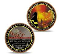 Moneta della sfida dei pompieri con preghiera dei pompieri