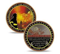 Moneta della sfida dei vigili del fuoco dei vigili del fuoco moneta militare regalo