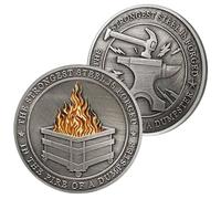 Moneta della sfida_ del fuoco, moneta dei vigili del fuoco, medaglione esilarante per l'apprezzamento del personale, moneta commemorativa fronte-retro, medaglione esilarante per l'apprezzamento