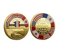 Moneta di anniversario - Moneta della sfida 'anniversario | D Day 80th Anniversaryy normandiee, decorazioni uniche monete commemorative per l'80 ° anniversario della Seconda Guerra Mondiale un