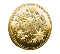 Moneta di Babbo Natale, moneta di Natale | Moneta commemorativa Elk Claus Natale,Moneta di colorata di Natale per la famiglia e gli amici