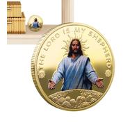 Moneta di Gesù di Natale, moneta di Gesù Cristo,Moneta da collezione in metallo per artigianato con monete decorative - Artigianato decorativo con monete d'oro, forniture uniche da collezione portatil