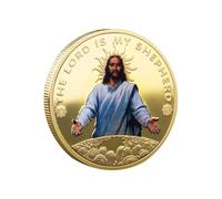 Moneta di Gesù di Natale, Moneta di Gesù Cristo - Moneta da Collezione in Metallo per Artigianato con Monete Decorative | d'oro Decorativa per Forniture da Collezione e Artigianato con
