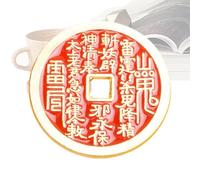 Moneta Di Prosperità Cinese - Tai Sui Amuleto Per Collana,Decorazione Memoriale, Souvenir Portatile Per Adulti Scrivania Libreria, Siehe Beschreibung, Zinco, Vedi descrizione