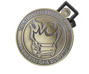 Moneta di sfida antincendio per cassonetti,Moneta nel fuoco del cassonetto - Moneta divertente sfida morale | Moneta per sfida per la ricompensa, addio, laurea, per