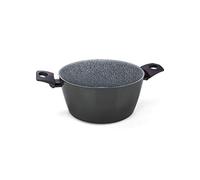 Moneta Alluflon Diana Pentole in Alluminio Antiaderente Artech Stone Ultra per Induzione 100 % Made in Italy - Misura: Casseruola 20