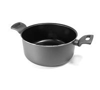 Moneta Eden Casseruola 2m 24 cm in Alluminio Riciclato da Lattine, 100% Made in Italy