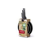 Moneta Eden Set Padelle 20-24-28 cm in Alluminio Riciclato da Lattine, 100% Made in Italy