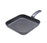 Moneta Etnea Bistecchiera in Alluminio nero 28x28 cm antiaderente