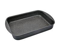 Moneta Etnea Lasagnera, Alluminio Antiaderente Effetto Pietra, Nero, 31 x 23 cm, 31x23 cm