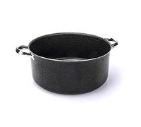 Moneta Etnea Pro Casseruola 2 manici 28 cm, effetto pietra, manici inox, Made in Italy