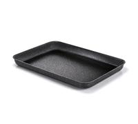 Moneta Etnea Rostiera Bassa, Alluminio Antiaderente Effetto Pietra, Nero, 40 x 28 cm