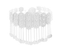 Moneta etnica Boho da donna lunga nappe catene di danza del ventre vintage intagliato gioielli in vita per donne e ragazze, Misura unica, Metallo Metallo Esotico