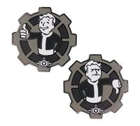 Moneta Fallout Black & White Limited Edition da collezione Decision Flip Coin - Moneta ufficiale in metallo ispirata a Vault-Tec, memorabilia post-apocalittica, regalo per fan e collezionisti