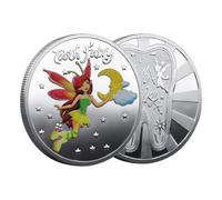 Moneta fata dei denti - moneta commemorativa per la ricompensa | 1,57 pollici di Regali fate | Denti cambi souvenir, monete in metallo placcata in argento/dorato non circolate per bambini