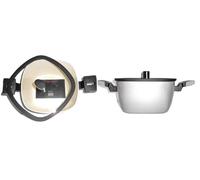 Moneta forma, casseruola cm 24 con coperchio, antiaderente in ceramica