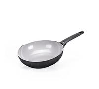 Moneta Futura Wok 28cm, rivestimento naturale FineGres (NO PFAS), anche per induzione. 100% Made in Italy