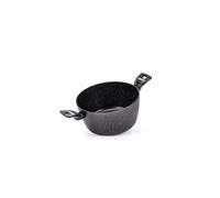 Moneta Hercules Casseruola 2 Manici Antiaderente Stone, Alluminio Rivestito, Nero, 24 cm