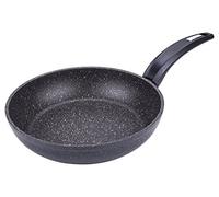 Moneta Hercules Padella Antiaderente Stone, Alluminio Rivestito, Nero, 24 cm